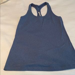 Blue Lululemon racerback tank